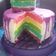 Cooksnap dari Hamida Sinaga untuk resep Rainbow Birthday Cake Kukus