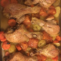 El cooksnap de Beatriz Blanco cuando hizo Muslitos de pollo al horno con verdura.