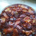 El cooksnap de Laura Fontes cuando hizo Torta de manzanas invertida.