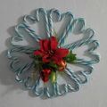 Yazz's cooksnap of when they made candy cane christmas wreath.