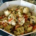 Cooksnap de AliciaY quando cozinhou Salada de Couve-flor ao Alho e Jasmim com Tomate e Coentro.