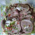 El cooksnap de Cris Romero cuando hizo Lengua a la vinagreta.