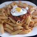 El cooksnap de Teresita Felíz cuando hizo Tallarines con salsa boloñesa.