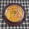 Dr. Pushpa Dixit's cooksnap of when they made Kathiyawadi Sev Tameta Nu Saak (Dhaba Style).