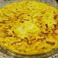 El cooksnap de Manurita cuando hizo Tortilla de patatas rellena de chorizo.
