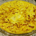 El cooksnap de Manurita cuando hizo Tortilla de patatas rellena de chorizo.