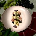 il Paola Catalano quando ha preparato SALMONE SCOTTATO SALSA AGRODOLCE ALL’UVA