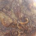 El cooksnap de Marina Loguancio cuando hizo Berenjenas en aceite.