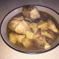 El cooksnap de Antonio Mesa cuando hizo Muslos de pollo con patatas, en salsa de soja y mostaza.