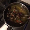 El cooksnap de Juanito cuando hizo Caracoles en salsa.
