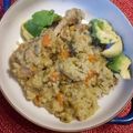 El cooksnap de Carolina Pérez cuando hizo Arroz con pollo.