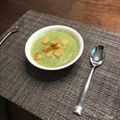 El cooksnap de Pamela Béjar Rodarte cuando hizo Crema de Espinacas.