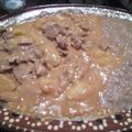 El cooksnap de sandra cuando hizo Bistec encacahuatado.