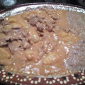 El cooksnap de sandra cuando hizo Bistec encacahuatado.