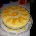 El cooksnap de Clau Ojeda Medina cuando hizo Cheesecake de duraznos (sin horno).