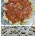 El cooksnap de Claudia G Douton cuando hizo Ñoquis de calabaza y harina con salsa boloñesa y salchichas.