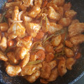 El cooksnap de Paco de la Torre cuando hizo Pollo salsa agridulce.