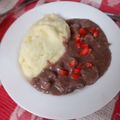 El cooksnap de Maria Paz Dominguez/ @pacitamama en instagram cuando hizo Riñones al Jerez con puré de papas.