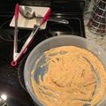 El cooksnap de Mariela Villegas cuando hizo Pechuga de pollo empanizada con puré de papa y arroz blanco a lo Carmelita.