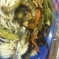 El cooksnap de María Lourdes Araujo cuando hizo Fideos de arroz con vegetales 🥦🥕🍆🌶🥒.