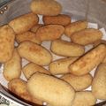 El cooksnap de Demii Bellito cuando hizo Bombas de papa con queso.