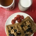 El cooksnap de geekyteacher cuando hizo Waffles ligeros de Avena.