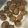 El cooksnap de Melisa Rodriguez cuando hizo Albóndigas  fritas acompañadas de salsa bbq.
