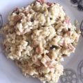 El cooksnap de Silvia cuando hizo Risotto de setas y bacon.