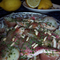El cooksnap de Dumieira cuando hizo Salmonetes al horno con cebollas y patatas.