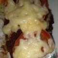 El cooksnap de Danna cuando hizo Milanesa a la napolitana.