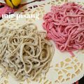 Cooksnap dari Rossy Anna Oktavia (ABATA Kitchen) untuk resep 327. Mie Homemade Kulit Buah Naga Eggless