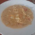 El cooksnap de elvi sanluis cuando hizo Sopa de fideos con patatas y huevo.