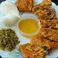 Mrs. Sayali S. Sawant.'s cooksnap of when they made बेसन वडी, ठेचा (besan vadi thecha recipe in marathi).