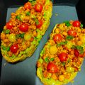 Priyangi Pujara's cooksnap of when they made ગુઆકામોલે ચીકપી ટોસ્ટ (Guacamole Chickpea Toast Recipe In Gujarati).