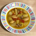 El cooksnap de Jose cuando hizo Patatas con chipirones.