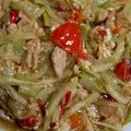 Cooksnap dari ros mey untuk resep Tumis Labu Siam Ayam / Oseng Waluh Ayam~