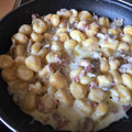 El cooksnap de estcolrod (Esther) cuando hizo 69. Ñoquis con jamón y champiñones.
