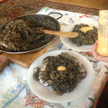 El cooksnap de Soraya (Con gusto y Salero) cuando hizo Arroz negro con alioli.