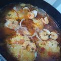 El cooksnap de Rosana AG cuando hizo Merluza en salsa con almejas y gambas.