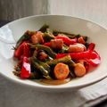 El cooksnap de Encarna Pérez (La Cocina De Encarni) cuando hizo Wok de pimientos con salchichas frescas.