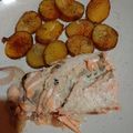 El cooksnap de paulita_javi cuando hizo Salmón relleno de camarones y champiñones.