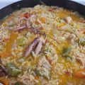 El cooksnap de Lau cuando hizo Arroz con calamares.