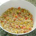El cooksnap de Evelyn Morales cuando hizo Ensalada de arroz yamaní.