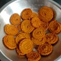 Bhavnaben Adhiya 's cooksnap of when they made ઘઉંના લોટની ચકરી(wheat chakri recipe in gujarati).