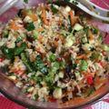 El cooksnap de Maria Paz Dominguez/ @pacitamama en instagram cuando hizo Ensalada de arroz como plato único de verano.
