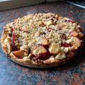 El cooksnap de Verónica Vidal cuando hizo Tarta de manzanas y ciruelas.