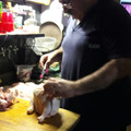 El cooksnap de Ángel Rubén Córdoba cuando hizo Pollo relleno con jamón y queso.