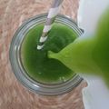 El cooksnap de Bibi García cuando hizo Agua de guayaba, espinaca y limón.
