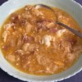 El cooksnap de Isabel Tortosa cuando hizo Sopa castellana.