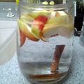 Tom's cooksnap of when they made Apple Cinnamon Detox Water.